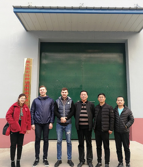 Russian customer Andrey visited our factory